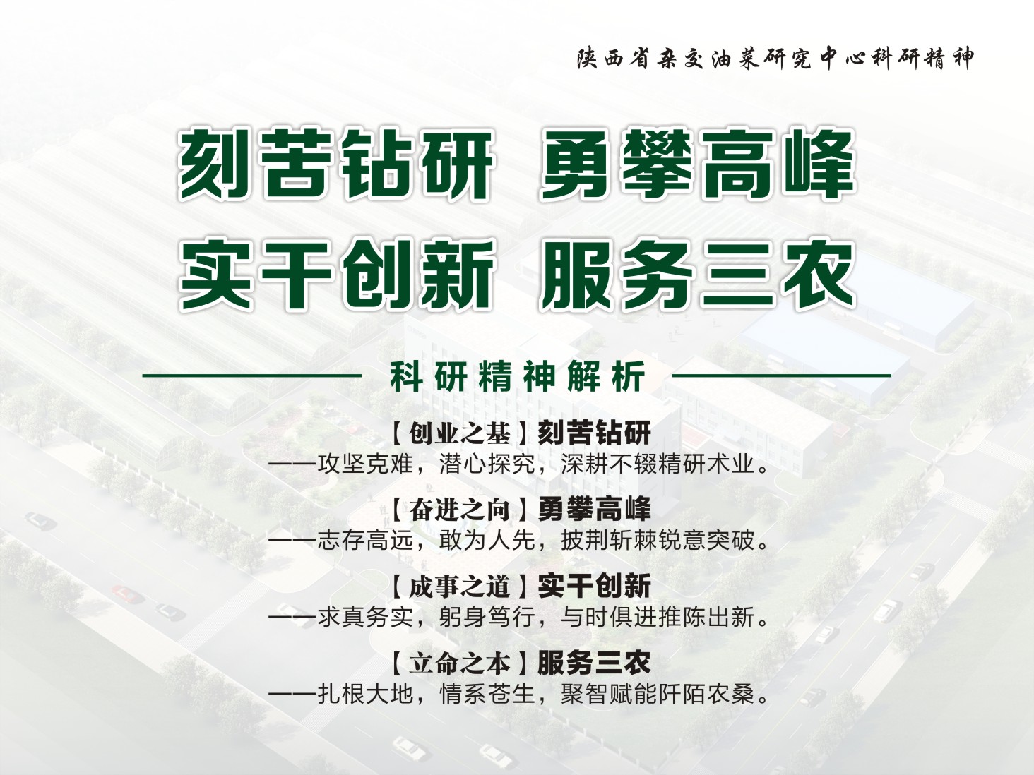 中心科研精神（定）
